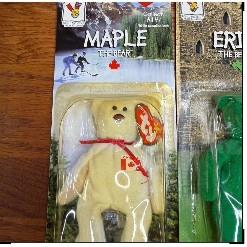 McDonald's TY Beanie Baby‎ international 1999 misprint 1993 oak brook set of 4